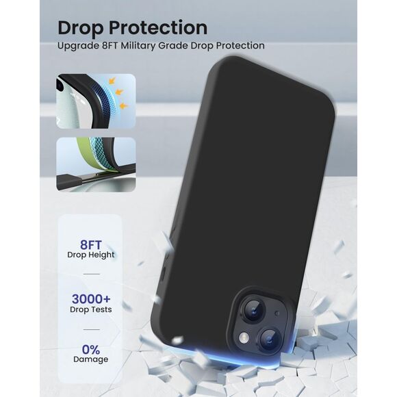 Iphone 15, 6.1 Silicone Case‎ Black (3922) - Picture 4 of 7